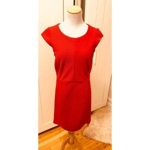 H&M Orange Pencil Wiggle Capsleeve Dress Size Medium